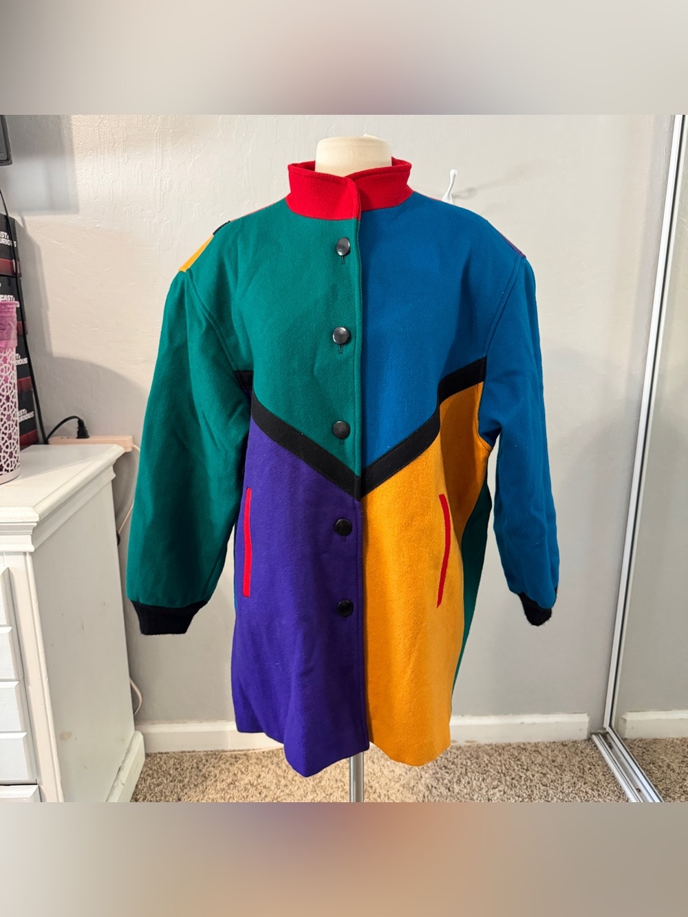 Vintage 1980’s Color Blocked Jacket